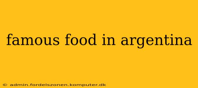 famous food in argentina