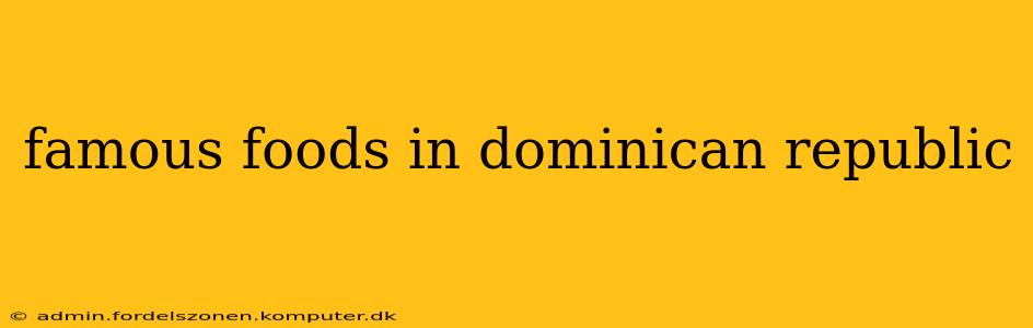 famous foods in dominican republic