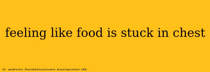 feeling like food is stuck in chest