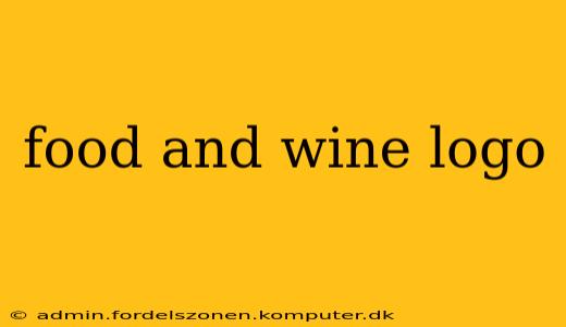 food and wine logo