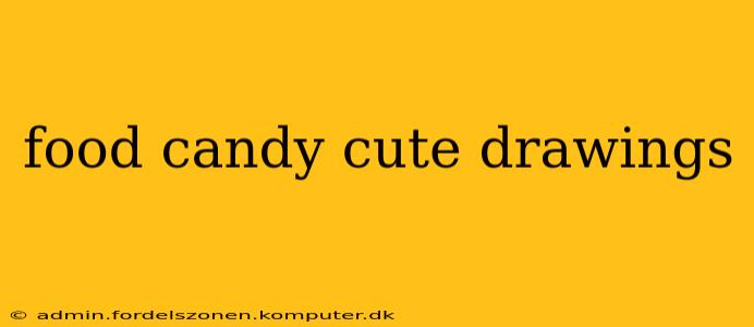 food candy cute drawings