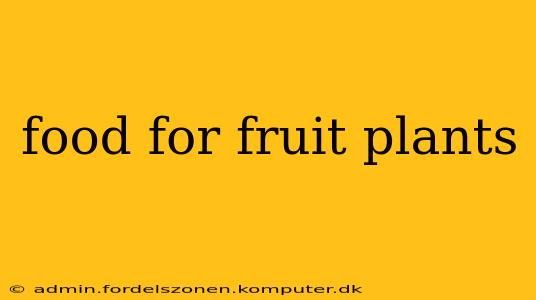 food for fruit plants