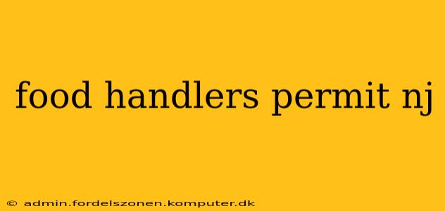 food handlers permit nj