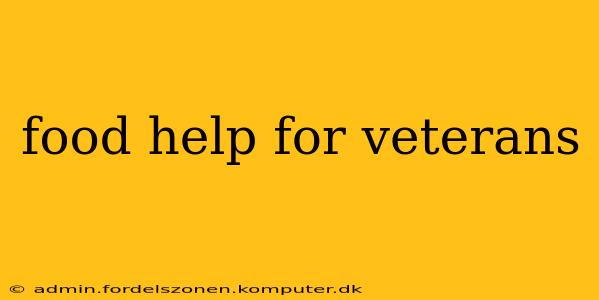 food help for veterans