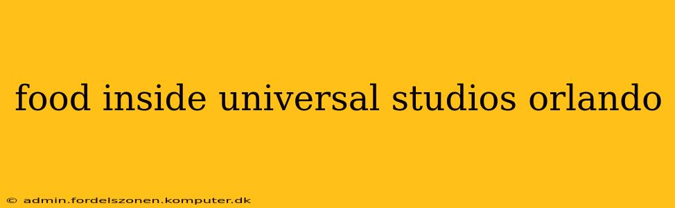 food inside universal studios orlando