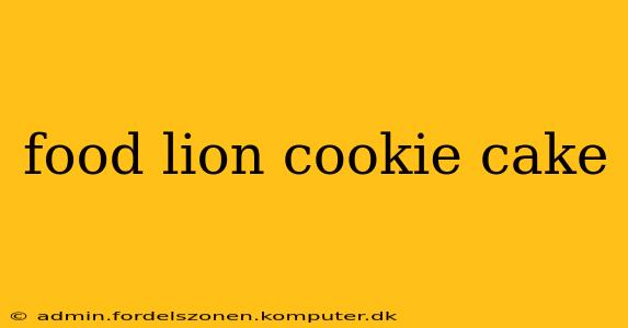 food lion cookie cake