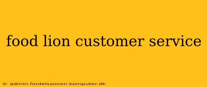 food lion customer service