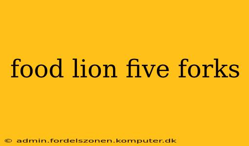 food lion five forks