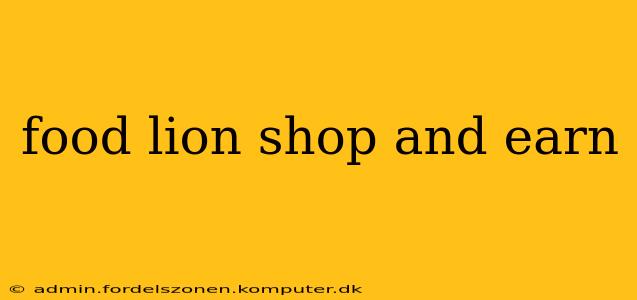 food lion shop and earn