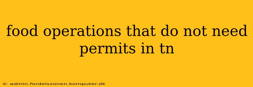 food operations that do not need permits in tn