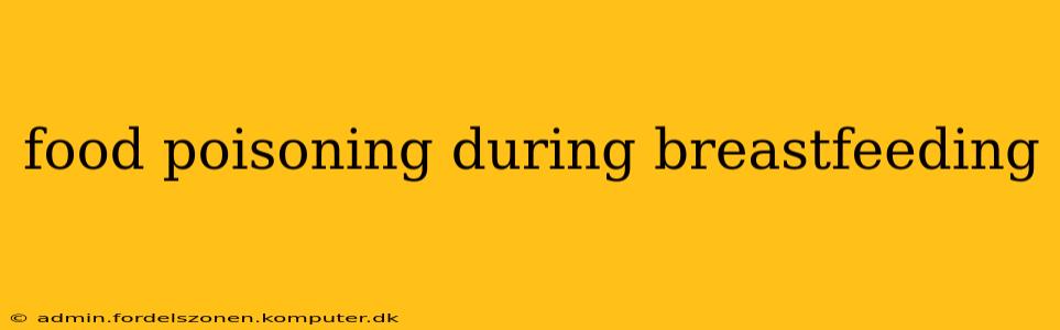 food poisoning during breastfeeding