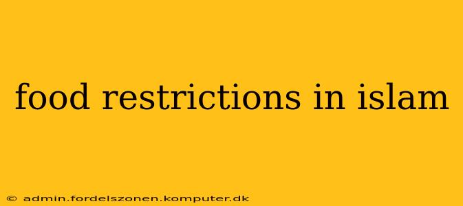 food restrictions in islam