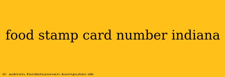food stamp card number indiana
