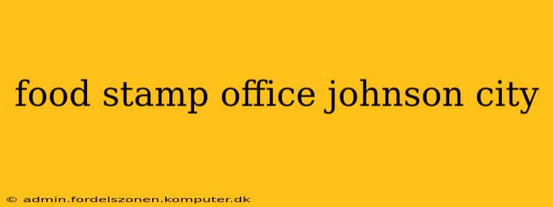 food stamp office johnson city