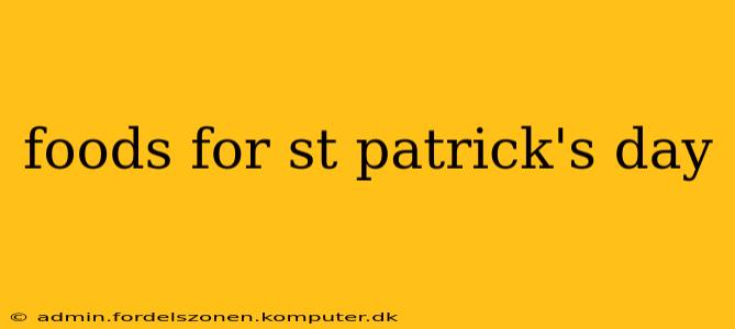 foods for st patrick's day