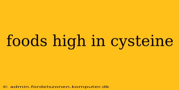 foods high in cysteine