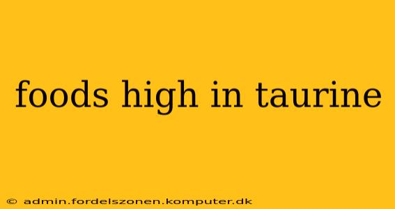 foods high in taurine