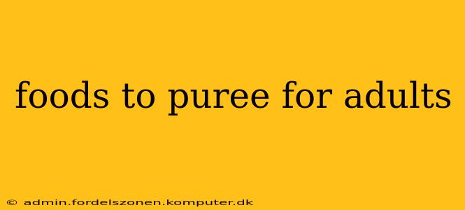 foods to puree for adults