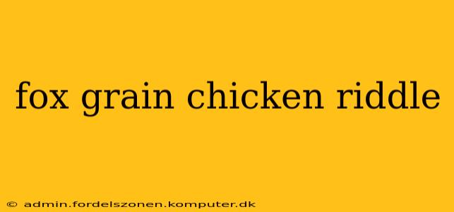 fox grain chicken riddle