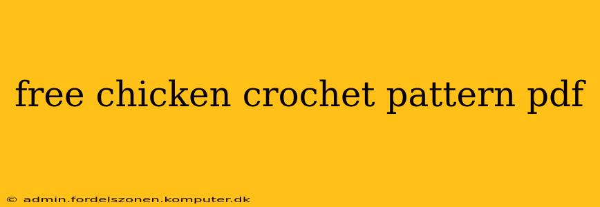 free chicken crochet pattern pdf