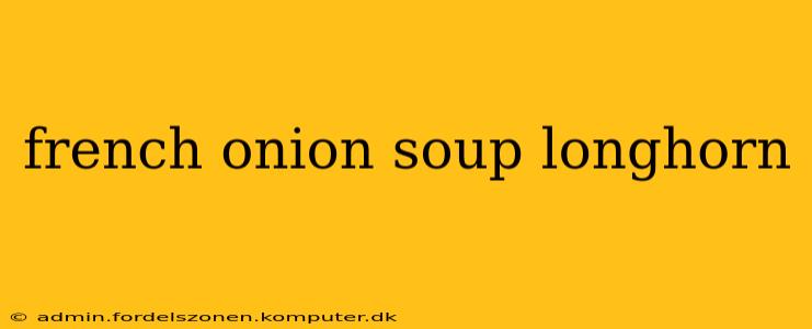 french onion soup longhorn