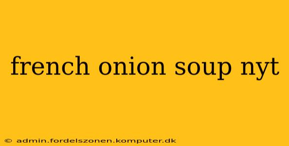 french onion soup nyt
