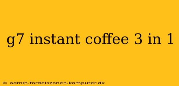 g7 instant coffee 3 in 1