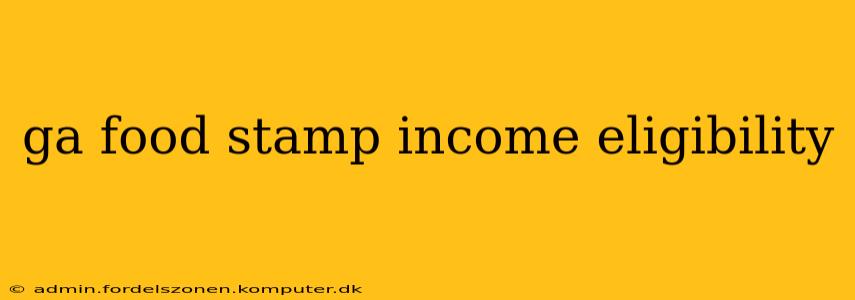 ga food stamp income eligibility