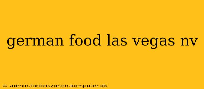 german food las vegas nv