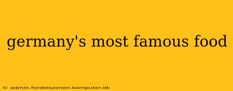 germany's most famous food