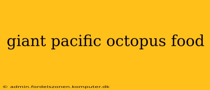 giant pacific octopus food