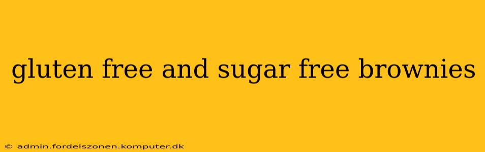 gluten free and sugar free brownies