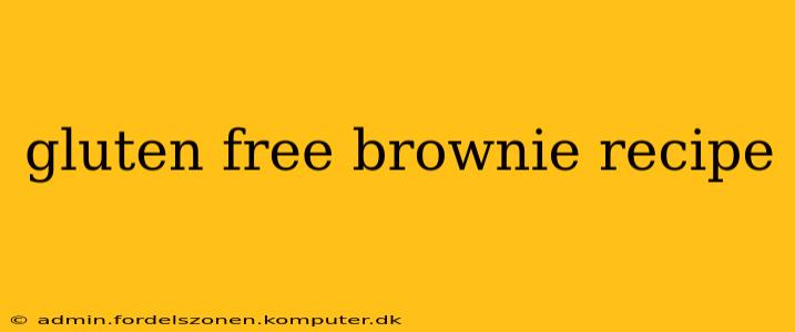 gluten free brownie recipe