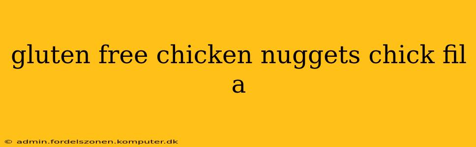 gluten free chicken nuggets chick fil a