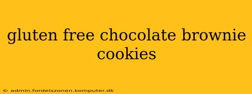 gluten free chocolate brownie cookies