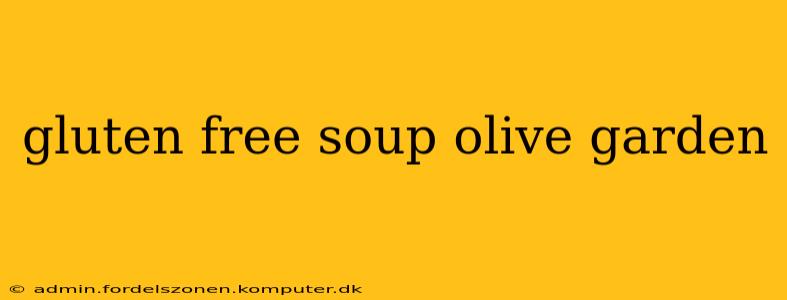 gluten free soup olive garden