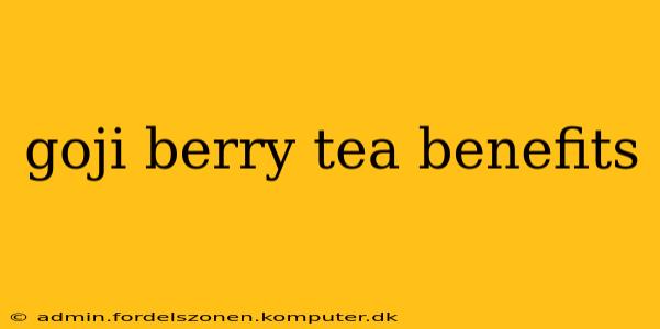 goji berry tea benefits