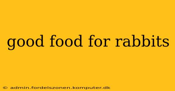 good food for rabbits