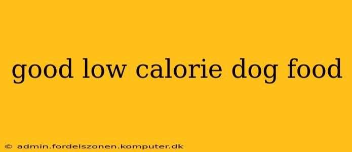 good low calorie dog food