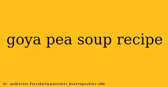 goya pea soup recipe