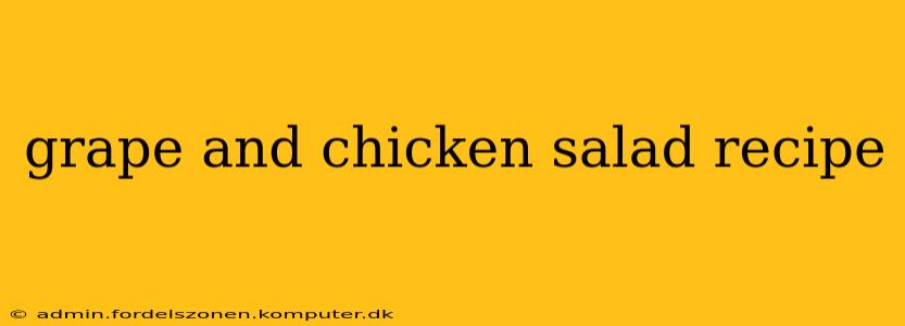 grape and chicken salad recipe