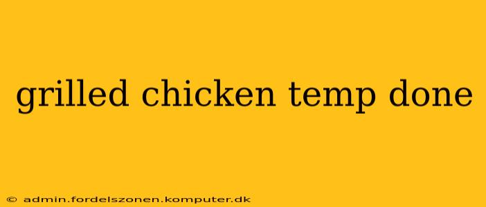 grilled chicken temp done