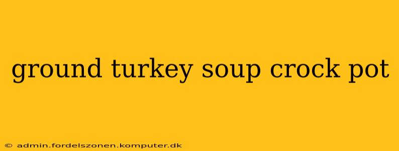 ground turkey soup crock pot