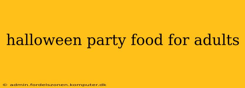 halloween party food for adults