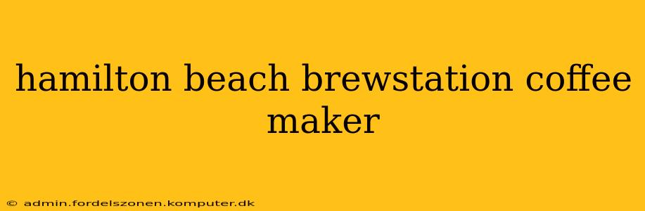 hamilton beach brewstation coffee maker