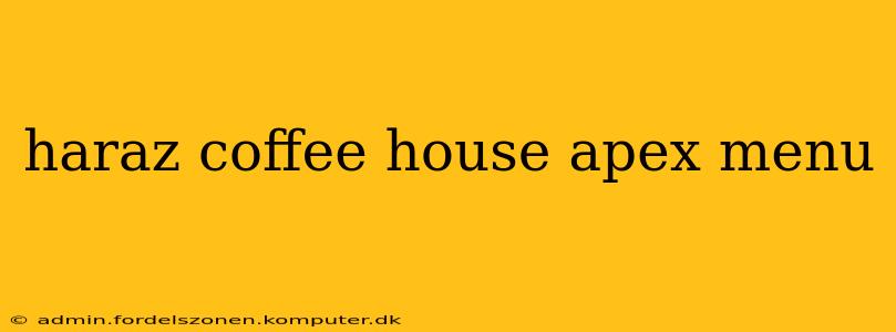 haraz coffee house apex menu