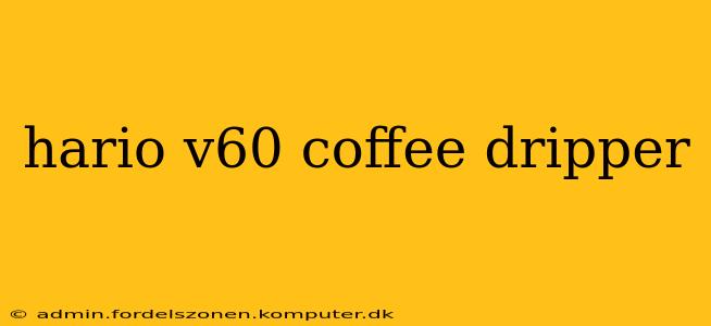 hario v60 coffee dripper