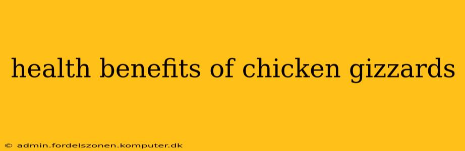 health benefits of chicken gizzards