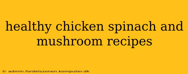healthy chicken spinach and mushroom recipes