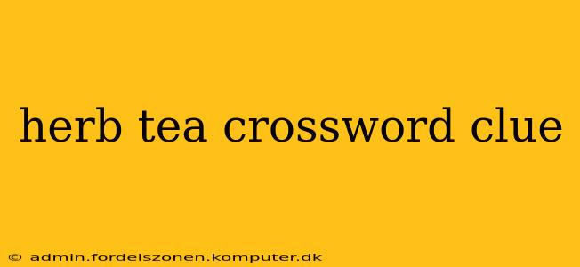 herb tea crossword clue